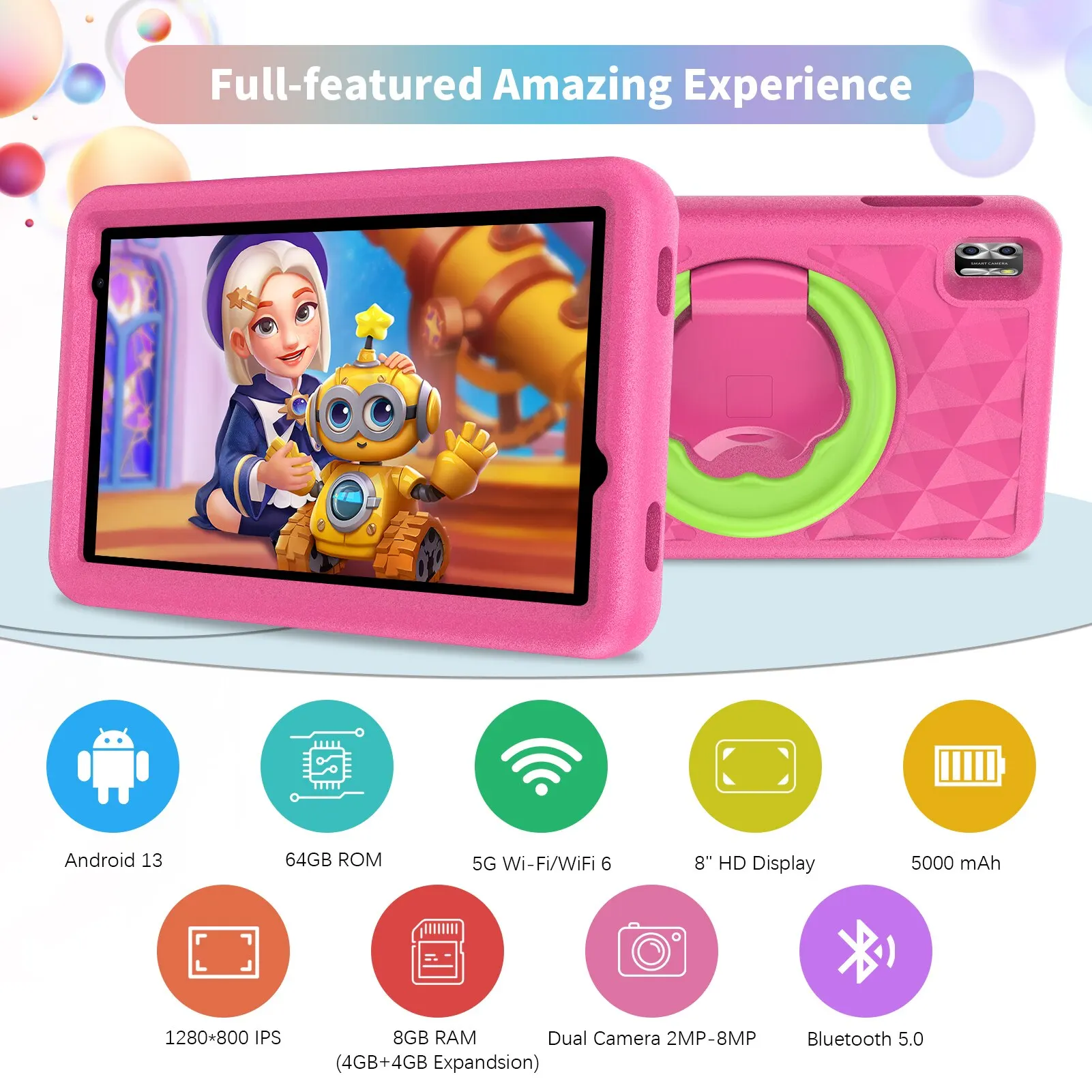 VASOUN B8K Kids Tablet Detail 4