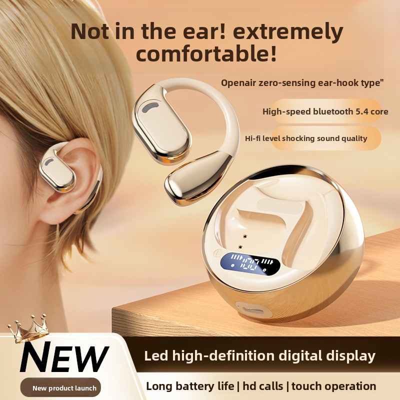 Cheng Ruida M76 Open-Ear Wireless for Headphones Air-Conduction Ear-Hanging Design Dedicated Running Sports IPX5