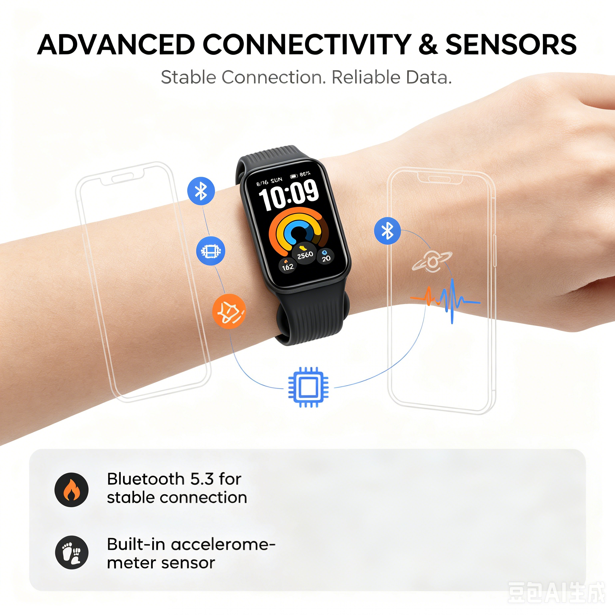 For Smart Band 11 Active 1.47 Inch TFT Display 60Hz 300mAh Battery 5ATM Waterproof Android GPS Health Tracking Sports Band