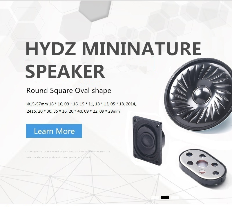 Hydz 28*31 MM 4 Ohm 3W Small Cavity Smart Home Appliances Used Rectangular Audio Speaker ABS Material 200-3000Hz 893dB
