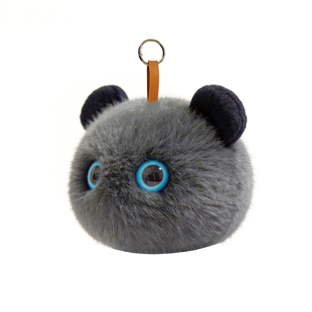 Elegant Solid AI Smart Animal Shape Wireless Stereo Audio 2W Grey Plush Bear Speaker Desktop APP Office Bedroom Daily