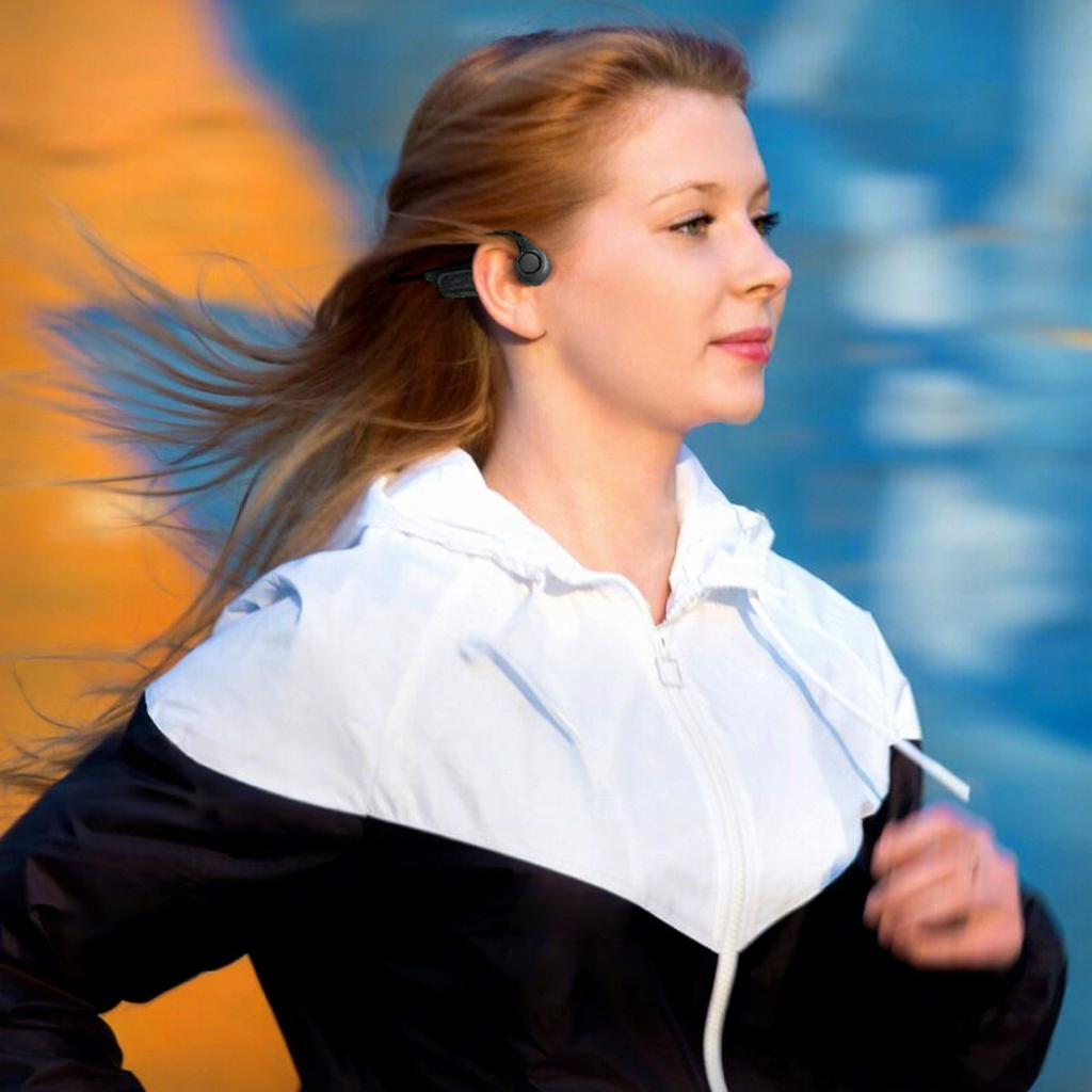Bone Conduction Neckband Sports Wireless Stereo Earphones Open Ear for V5.4 Headphones IPX-5 Waterproof