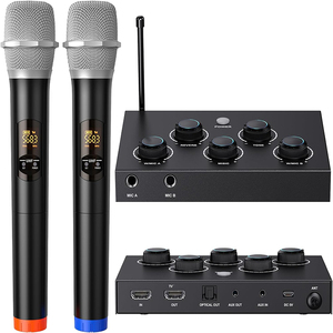 Wireless Microphone System PA UHF 16-Channel Handheld Mics