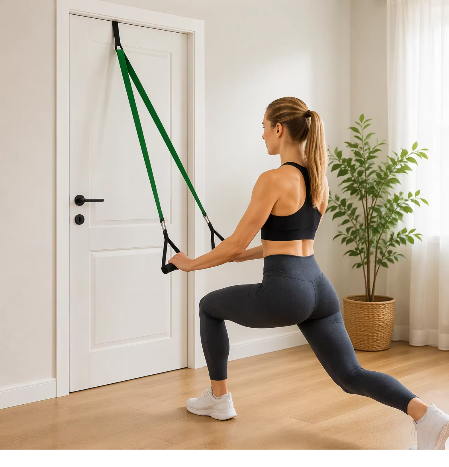 Heavy Duty Resistance Bands Set 5 Level, Custom Logo Power Band Pull up Assist Band with Handles Door Anchor, Strength Training