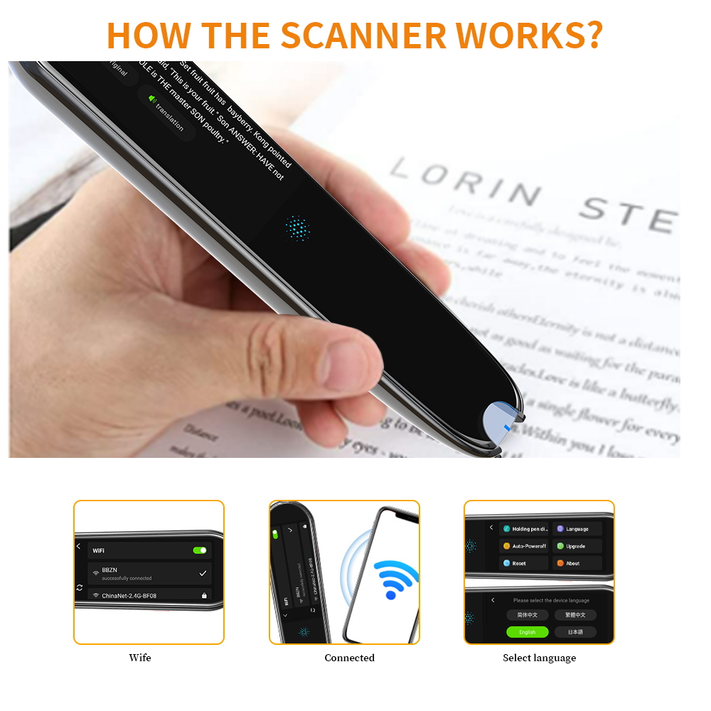 VORMOR X2 2.3 Inch AI Digital Dictionary Scanning Pen OEM Multi-Language Translation Reader Pen OCR Scanner Smart Pen