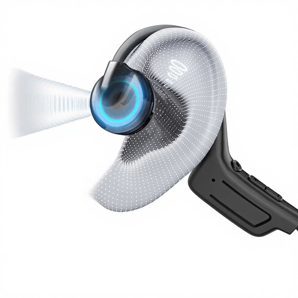 Bone Conduction Neckband Sports Wireless Stereo Earphones Open Ear for V5.4 Headphones IPX-5 Waterproof
