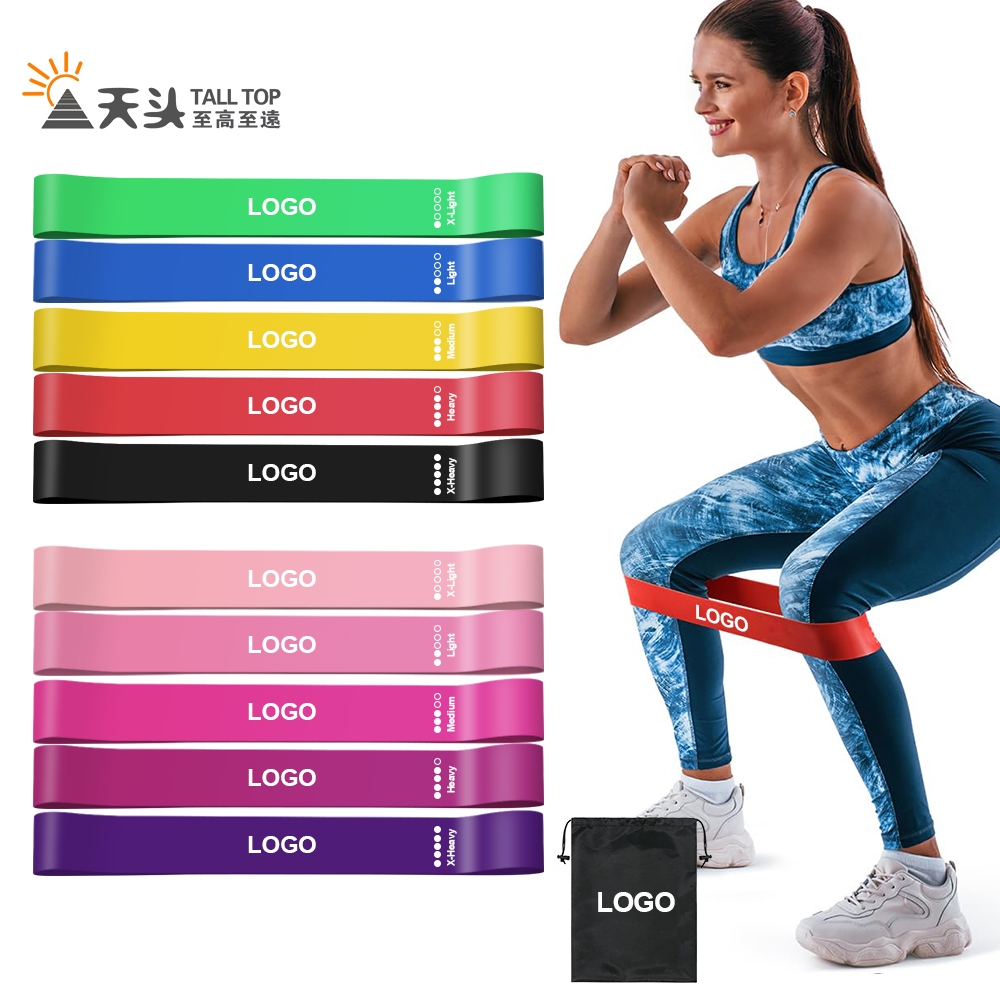 Resistance Loop Bands Set Mini Loop Band Fabric Hip Bands For Squat Glute Workout Home Gym Fitness Women