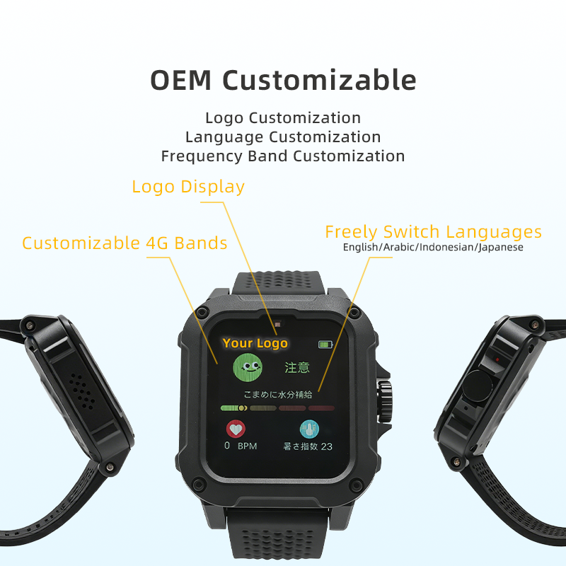 OEM/ODM Heatstroke Alert Watch Heat Stroke Prevention WBGT Heat Index Approximate Value 4-Level Alert IP67 Waterproof Dustproof