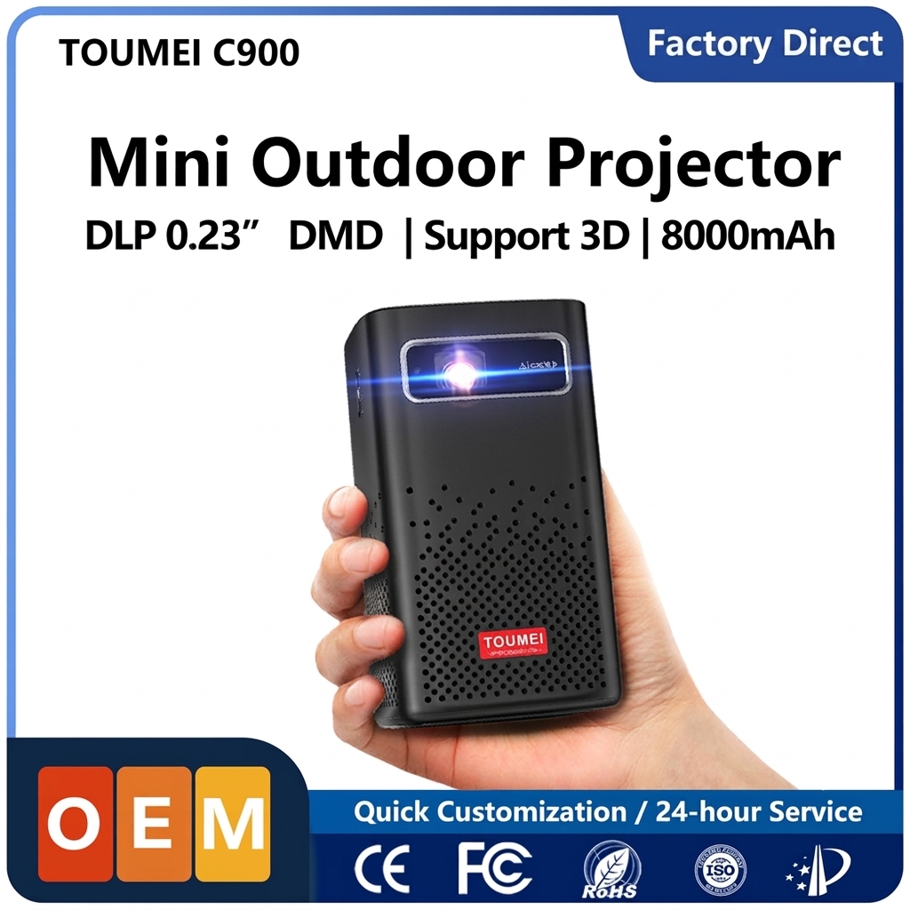 Customized Logo Projector Factory Portable DLP Projector With Battery Smart WiFi Projector Wholesale OEM ODM Supplier