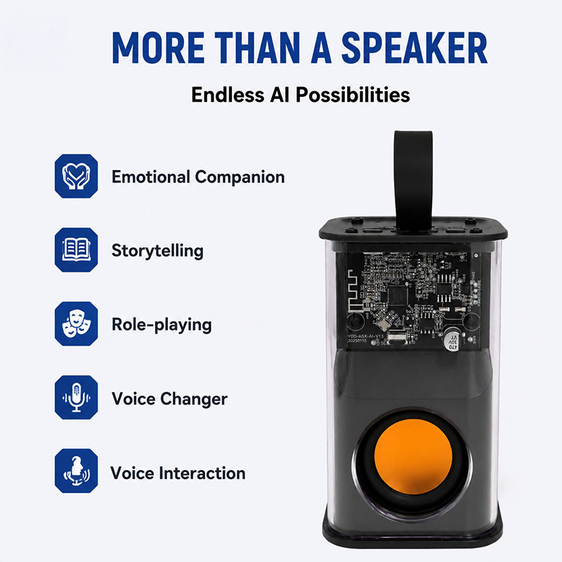 AISK ChatGPT AI Smart Speaker With Intelligent Voice Assistant Wireless BLE Audio Speaker for Home Entertainment System