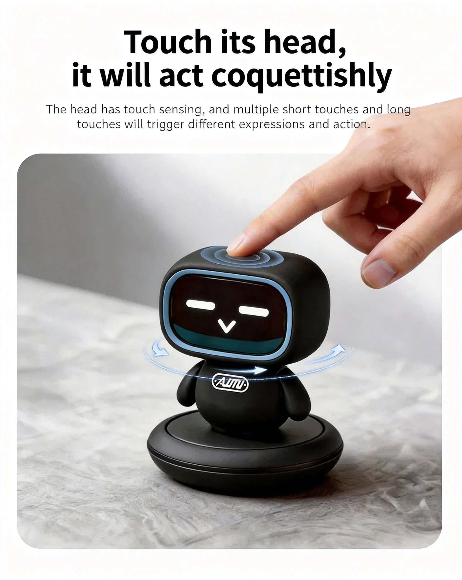 AI Artificial Intelligence Robot Xiaozhi Desktop Chat Dialogue Companion Voice Pet Children's Gift Toy Emotion Recognition
