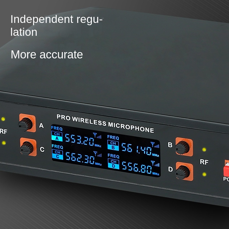Wireless Microphone for Home Karaoke Conference &amp; Performance-One Drag Four Model with 100Hz-20kHz Frequency Response 20km Range
