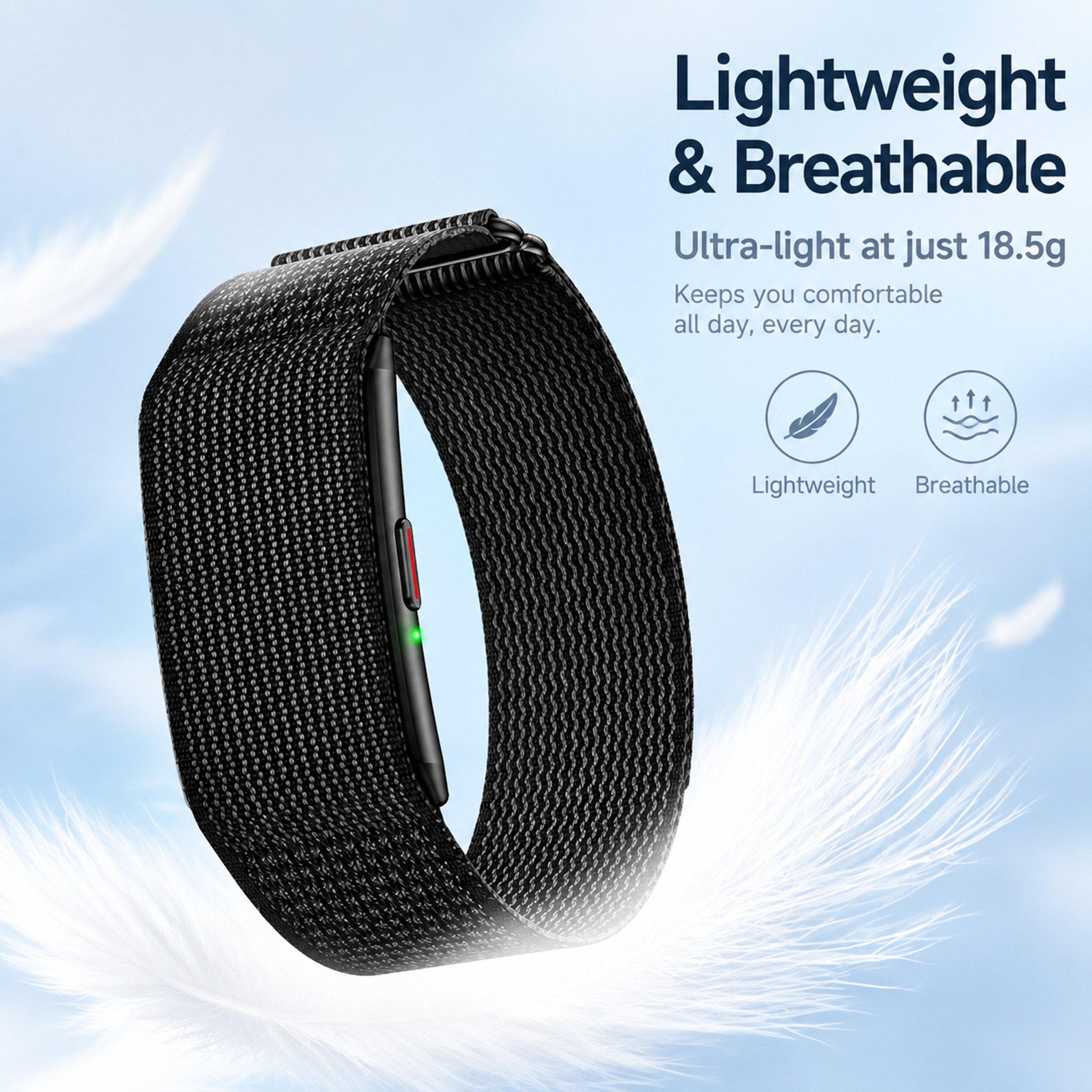 Smart Bracelet AMOLED Display 5ATM Waterproof Blood Oxygen Sleep Monitor Heart Rate Step Counting Unisex Pedometer Sport Band