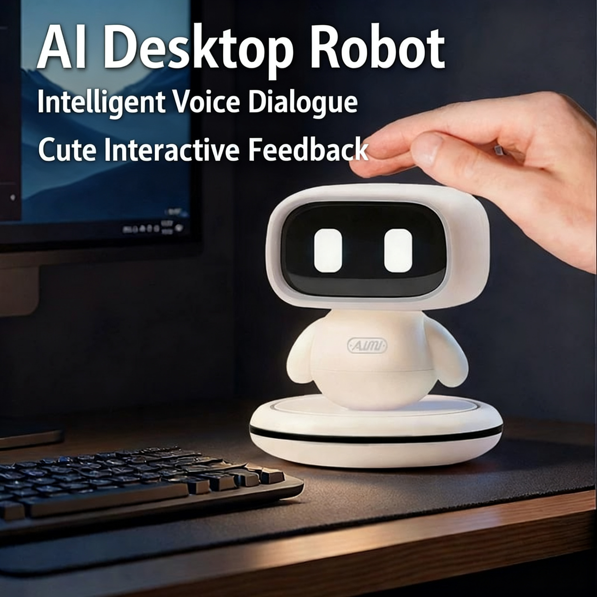 AI Artificial Intelligence Robot Xiaozhi Desktop Chat Dialogue Companion Voice Pet Children's Gift Toy Emotion Recognition