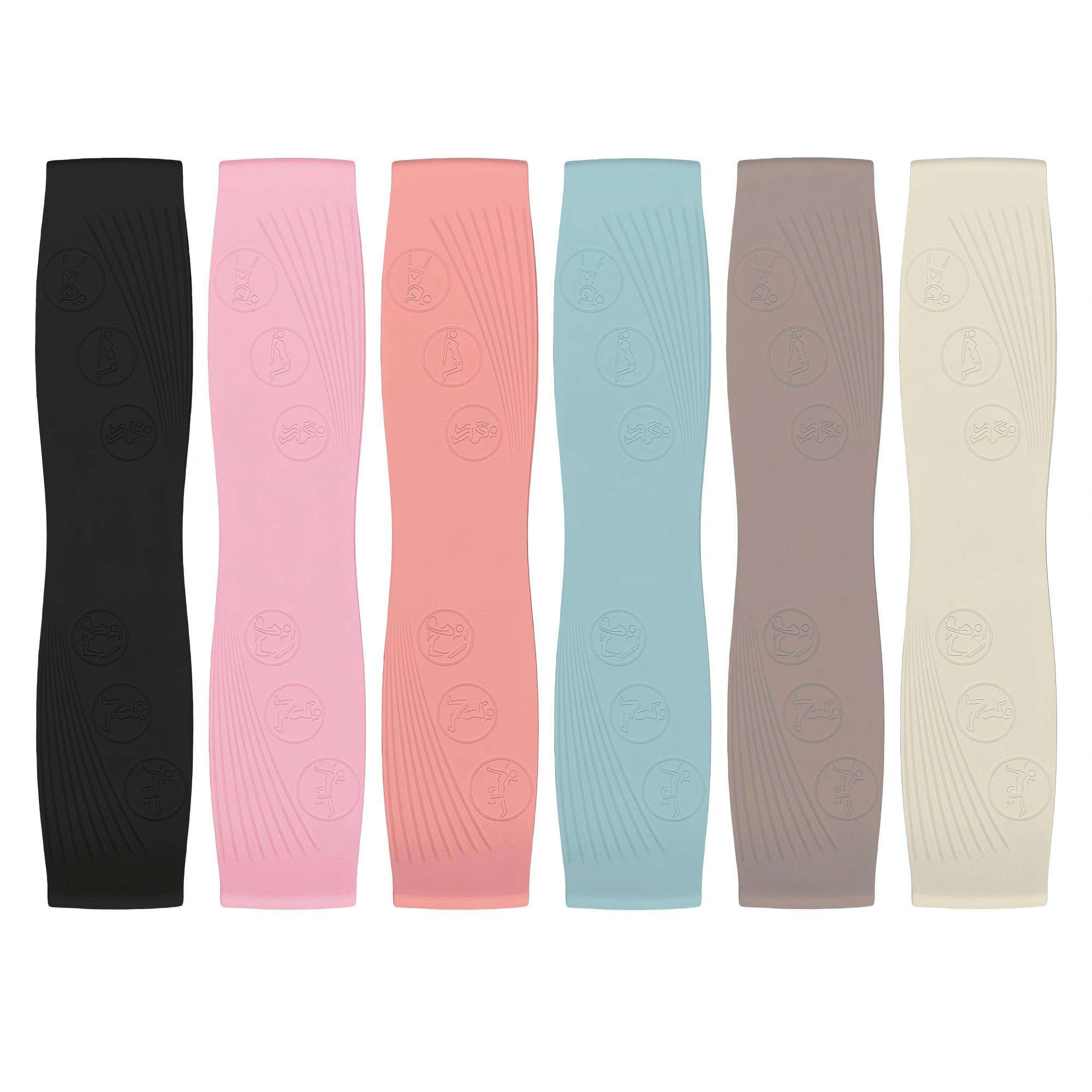 Custom Logo 40 LBs Durable High Elastic Silicone Resistance Bands for Yoga Fitness Pilates Strength Training Booty Bands