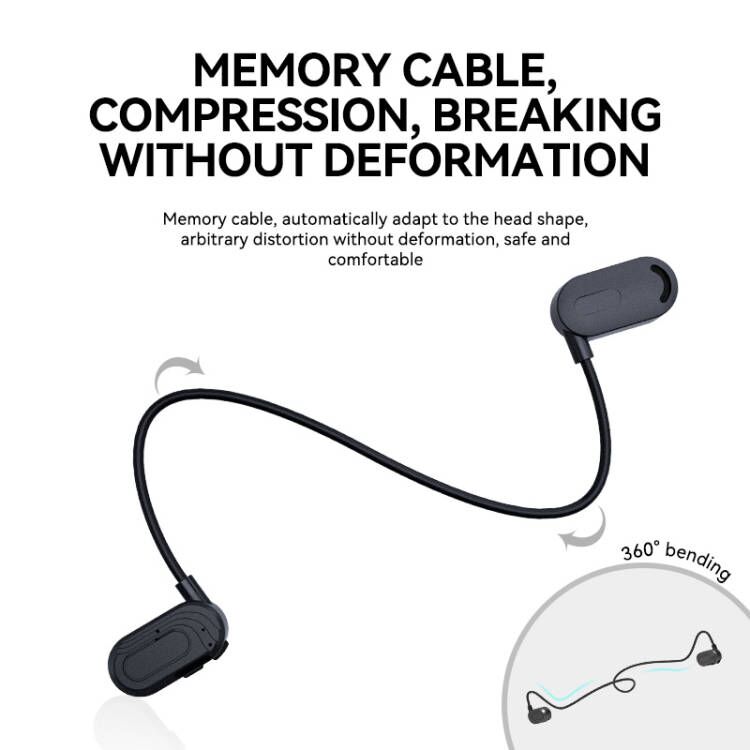 Popular Neck Band Blue Tooth Wireless Air Conduction Headphones Open Earhook Sports Headsets HiFi Earbuds Earphones