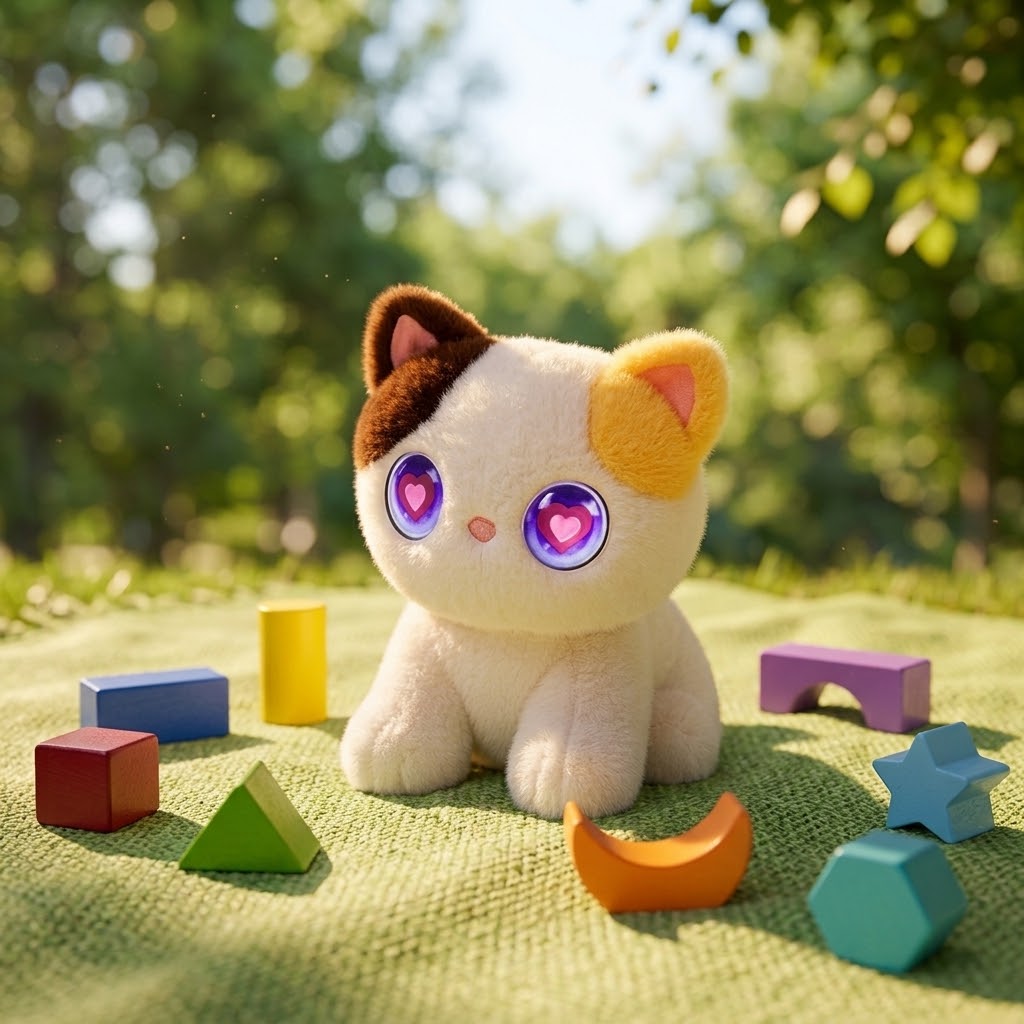 Smart AI Talking Cat Plush Toy Educational Interactive Emotional Feedback Companion Robot for Children Gift
