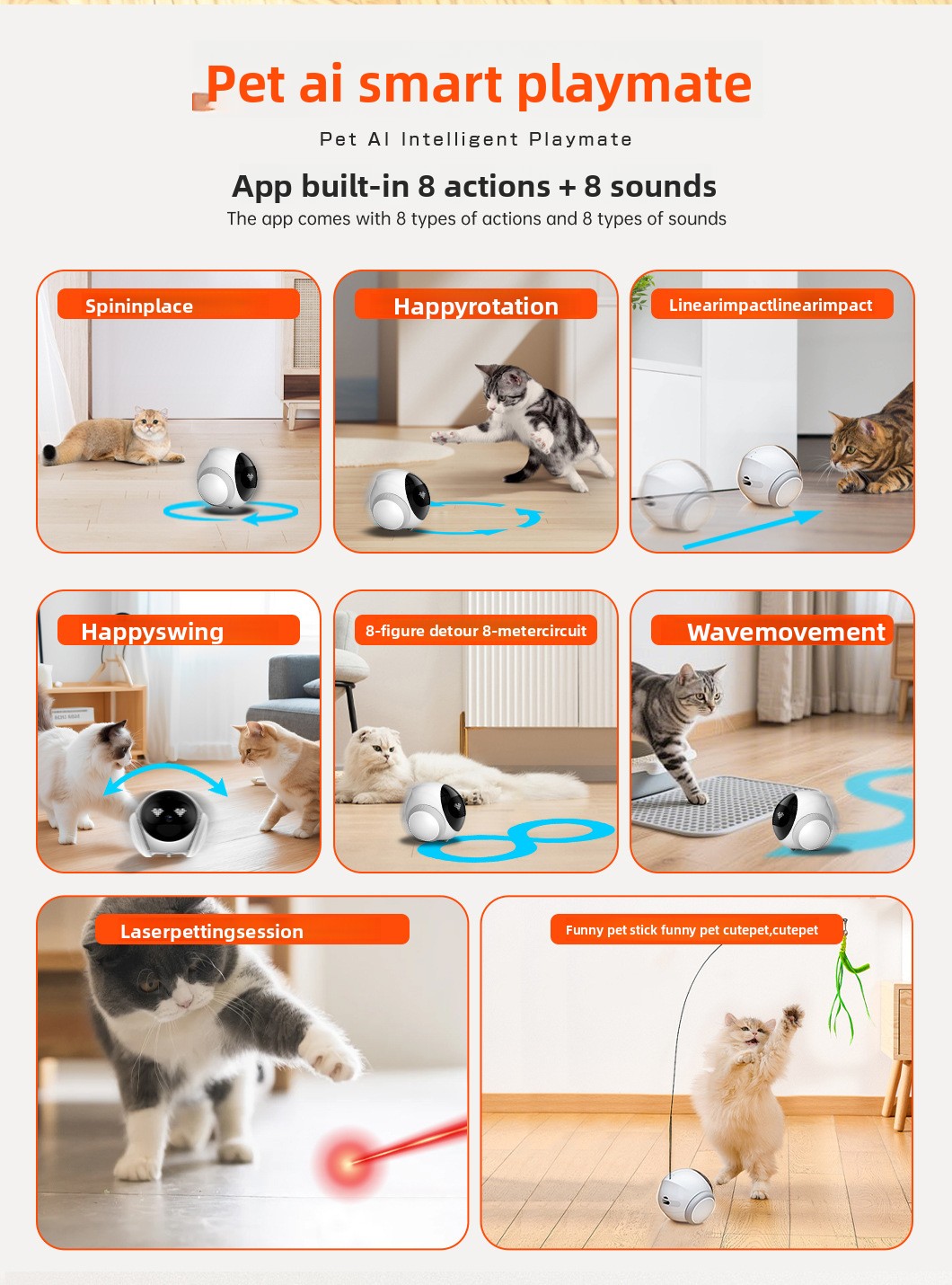 AI-powered Pet Companion Robot Feature Detail