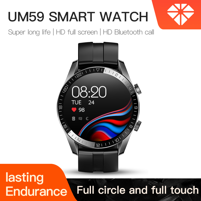 UM59 Hot Sale Full Touch SmartWatch Waterproof Temperature Smart Watch With Heart Rate Monitoring Smart Watch Waterproof