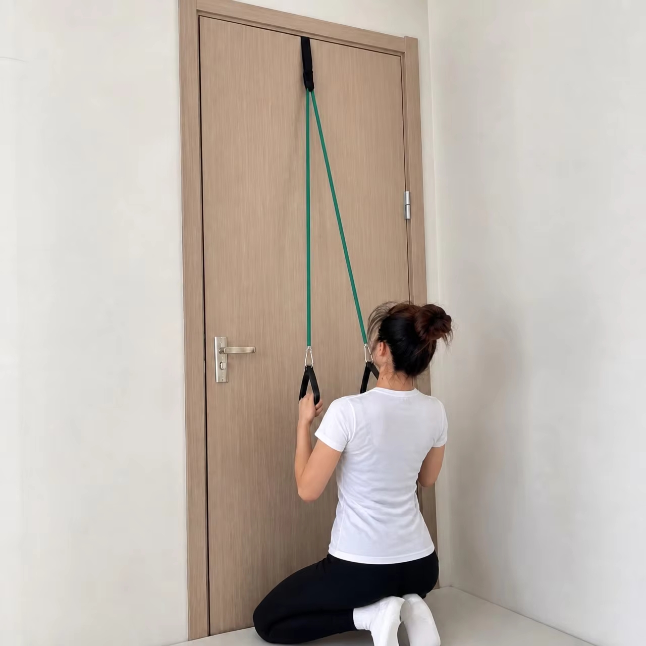 Heavy Duty Resistance Bands Set 5 Level, Custom Logo Power Band Pull up Assist Band with Handles Door Anchor, Strength Training