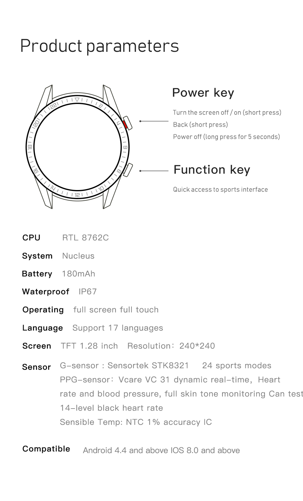 Smart Watch Feature Detail