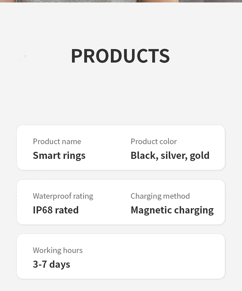 Smart Ring Diamond Design IP68 Waterproof Stainless Steel Health Tracker Heart Rate SpO2 Sleep Monitor Model X15 Sports Tracking