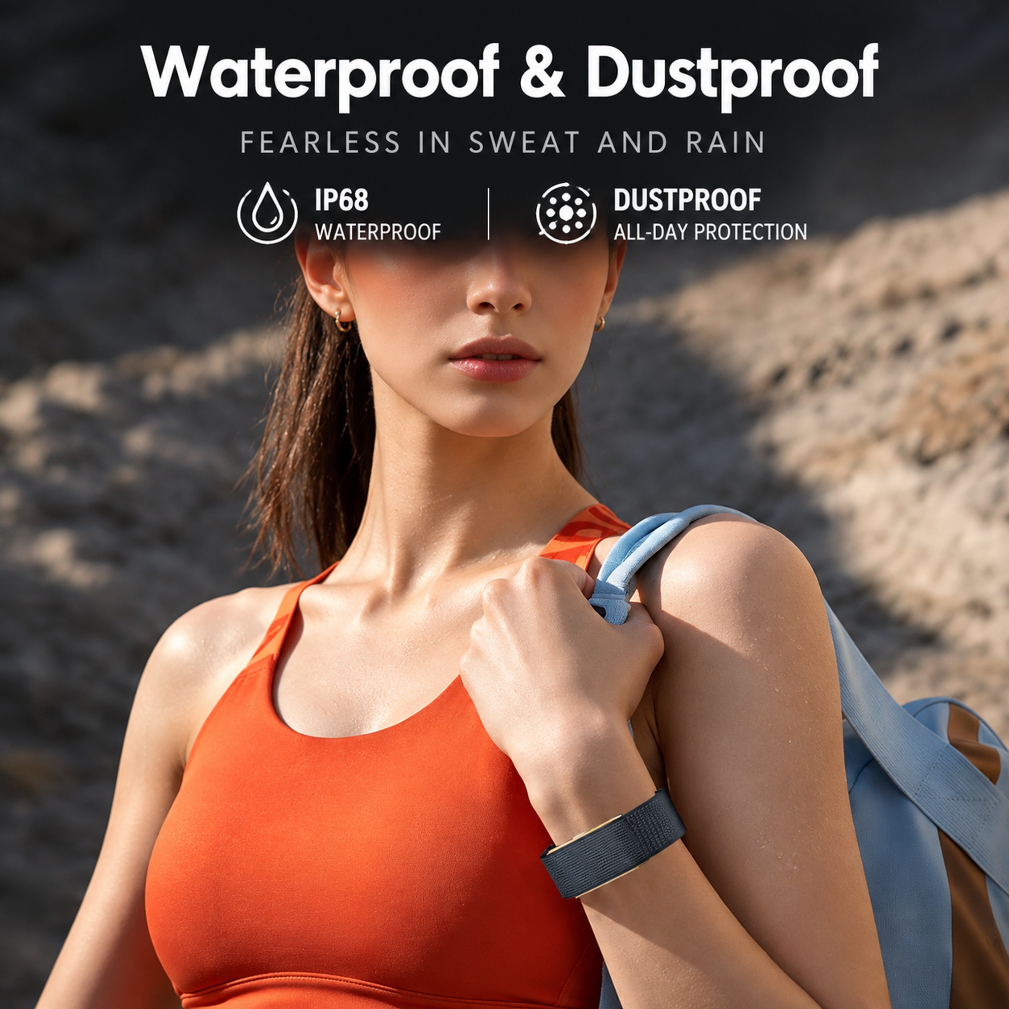 Smart Bracelet AMOLED Display 5ATM Waterproof Blood Oxygen Sleep Monitor Heart Rate Step Counting Unisex Pedometer Sport Band