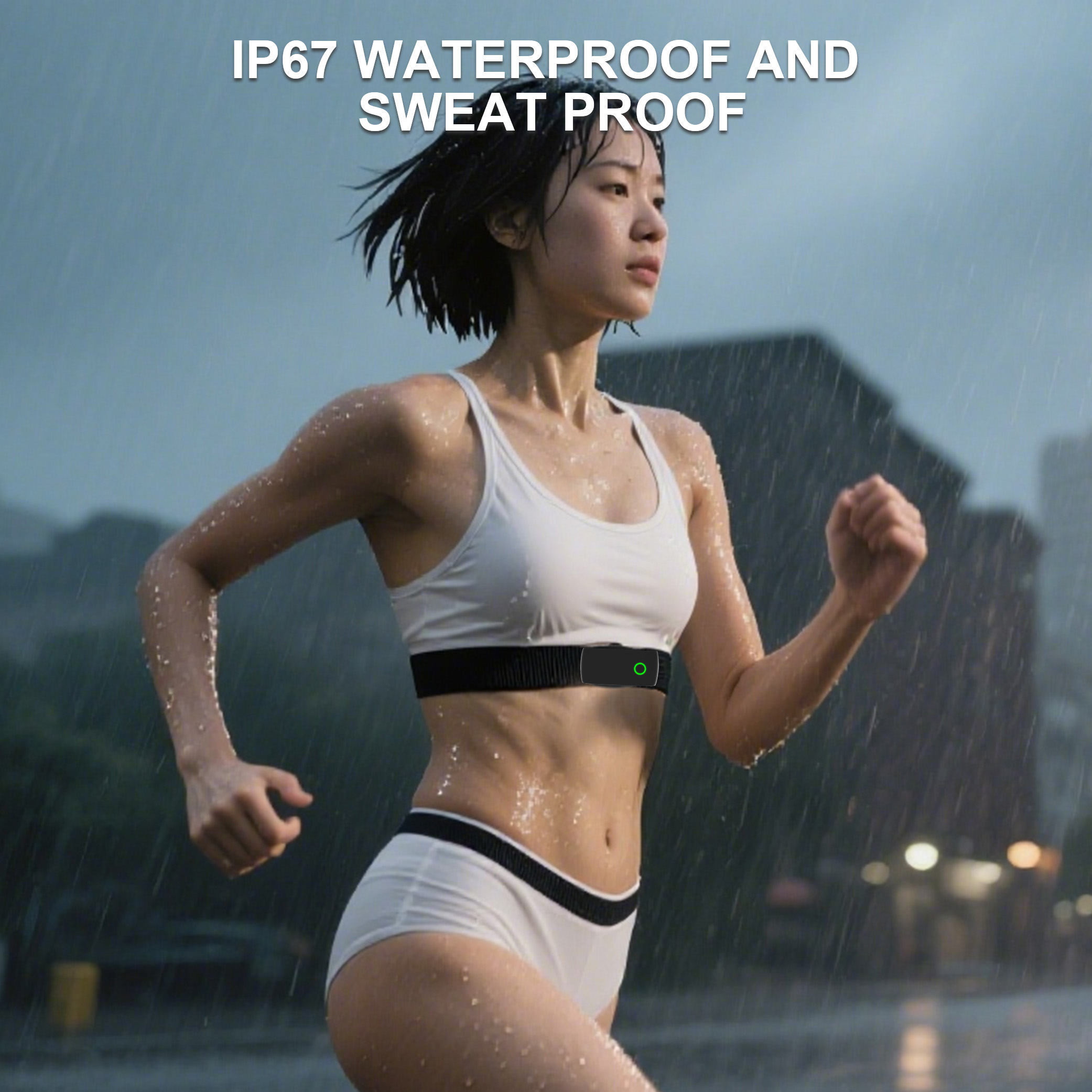 Smart Beat Flexible Heart Rate Chest Monitor Strap Ant+ bluetooth for Cycling Running Smart Belt Chest Heart Rate Monitor