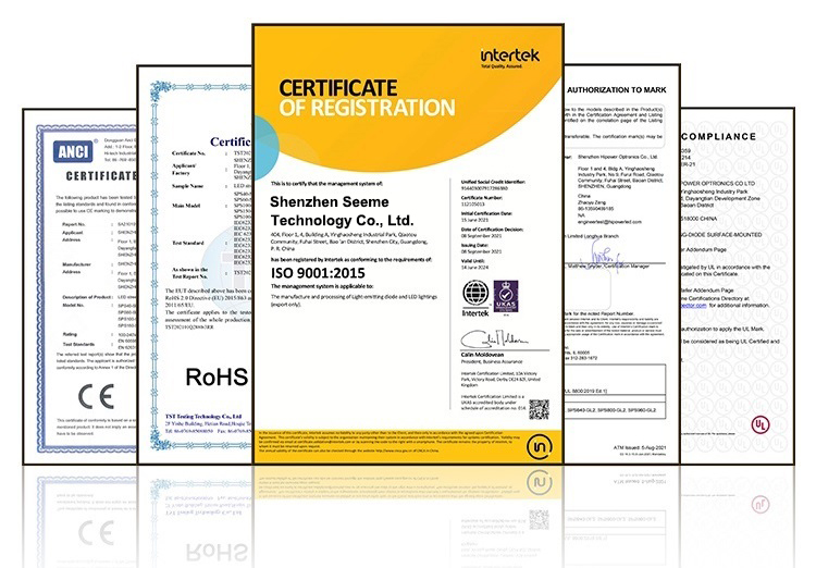 Certifications Sheet