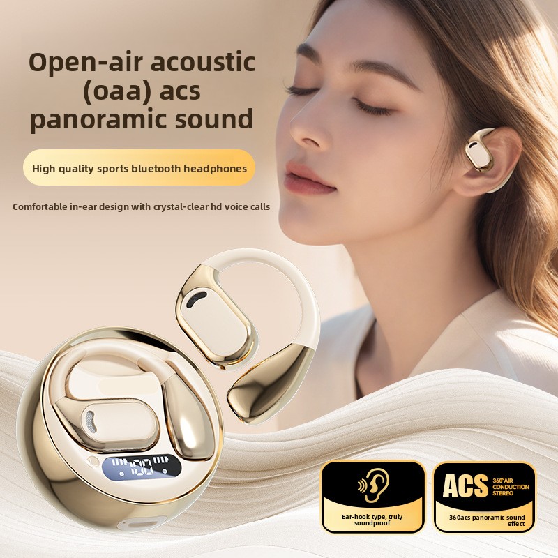 Cheng Ruida M76 Open-Ear Wireless for Headphones Air-Conduction Ear-Hanging Design Dedicated Running Sports IPX5