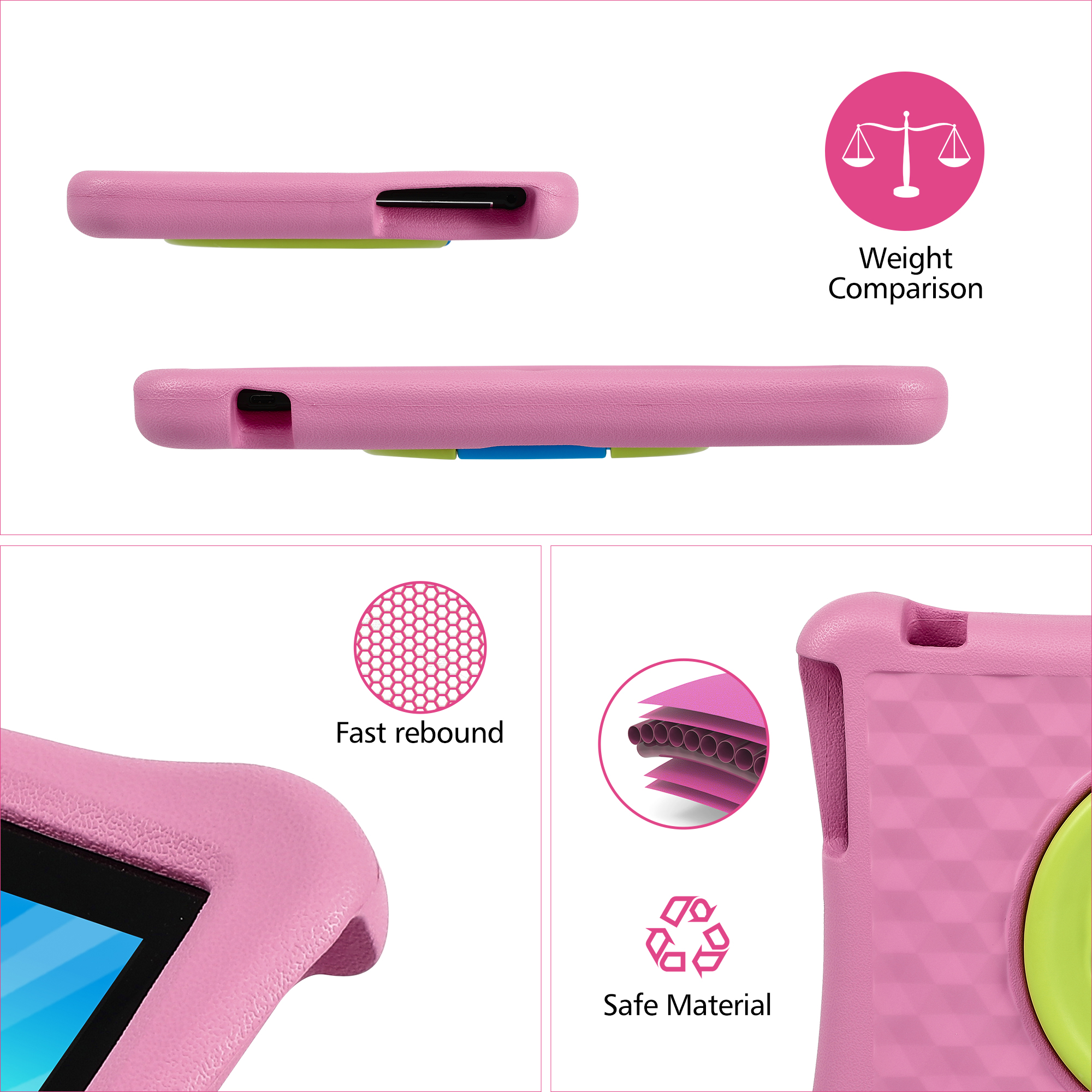 10 Inch MTK6737 Android Kids Tablet for Children Parental Control 3GB ROM 32GB Storage Tablet Pc with EVA Shockproof Case