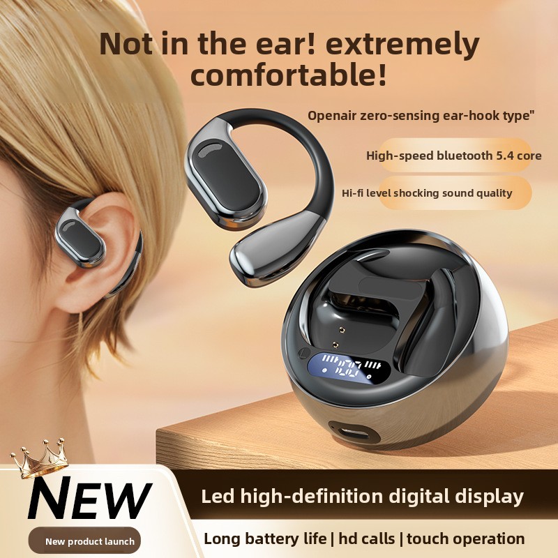 Cheng Ruida M76 Open-Ear Wireless for Headphones Air-Conduction Ear-Hanging Design Dedicated Running Sports IPX5