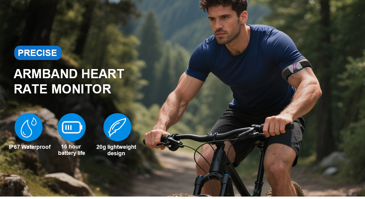 ODIER Fitness Tracker Heart Rate Monitor Armband BLE 5.0 Waterproof
