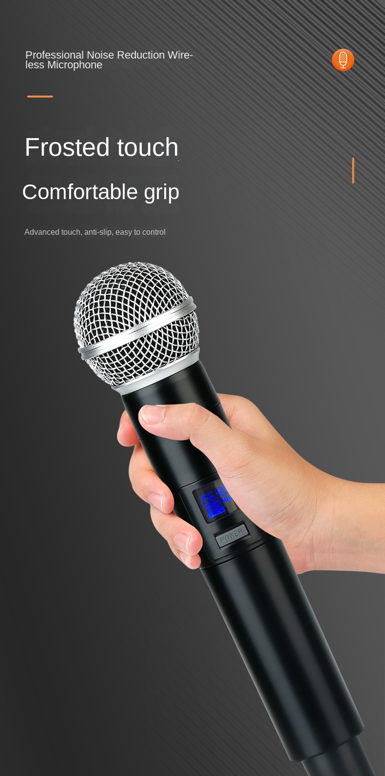 Wireless Microphone for Home Karaoke Conference & Performance-One Drag Four Model with 100Hz-20kHz Frequency Response 20km Range
