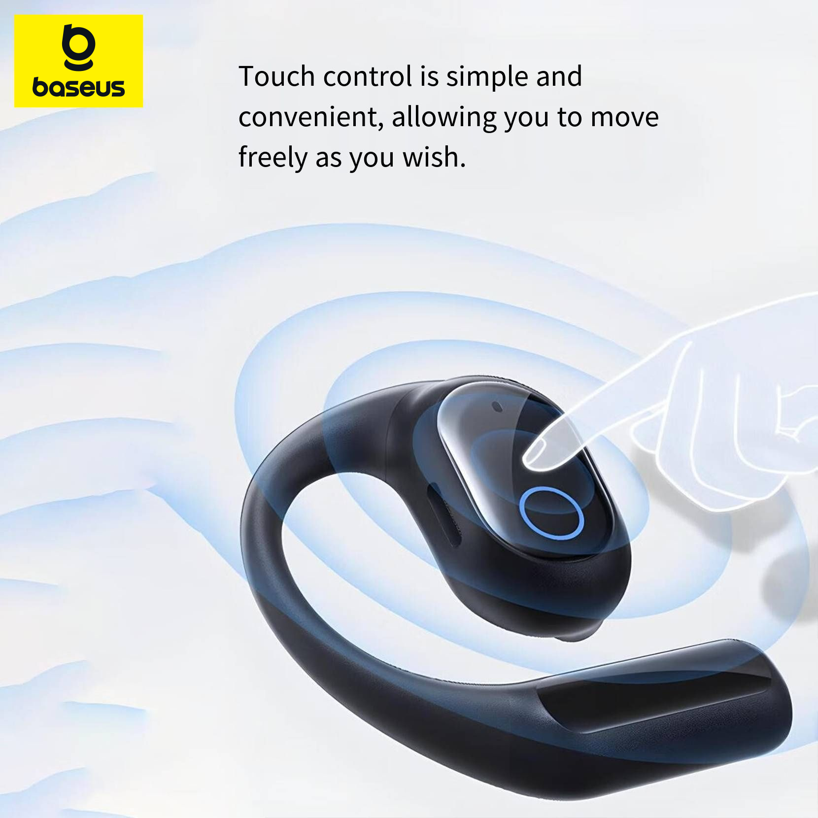 Baseus Eli Series 1i Fit Used 95 New Open-ear True Wireless BT Headphones with Ultra-low Latency and Long Battery Life