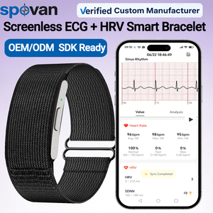 Screenless Smart Bracelets ECG HRV Monitor Fitness Band Tracker Without Screen With Digital Detox Design And SDK API For OEM ODM