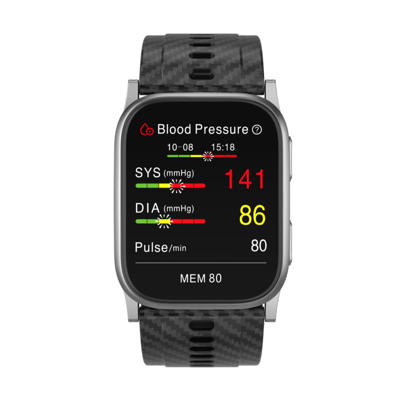 Approved Bluetooh Wearable Medical Grade Connected Body Temperature Blood Pressure Oxygen Heart Rate Smart Watch