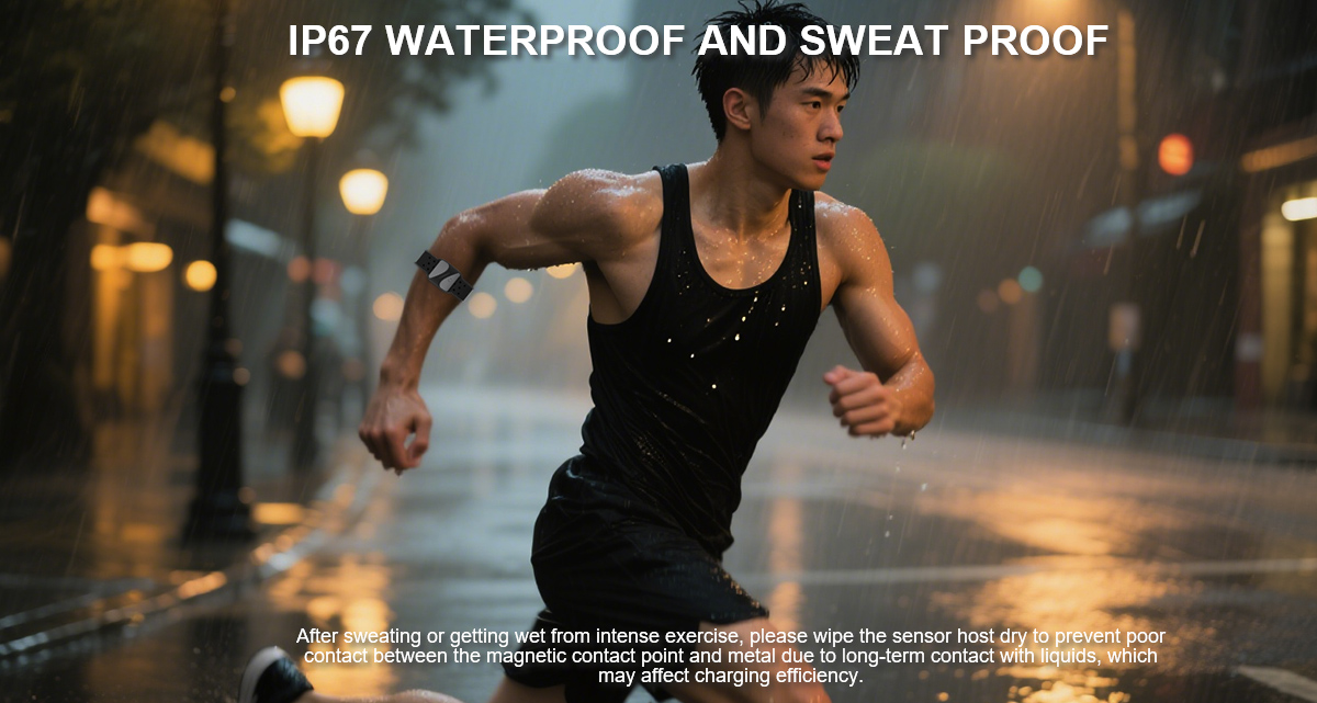 ODIER Fitness Tracker Heart Rate Monitor Armband BLE 5.0 Waterproof