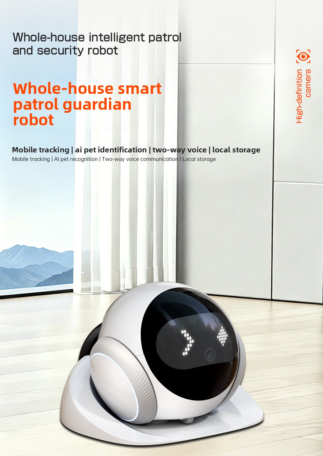 AI-powered Pet Companion Robot Feature Detail