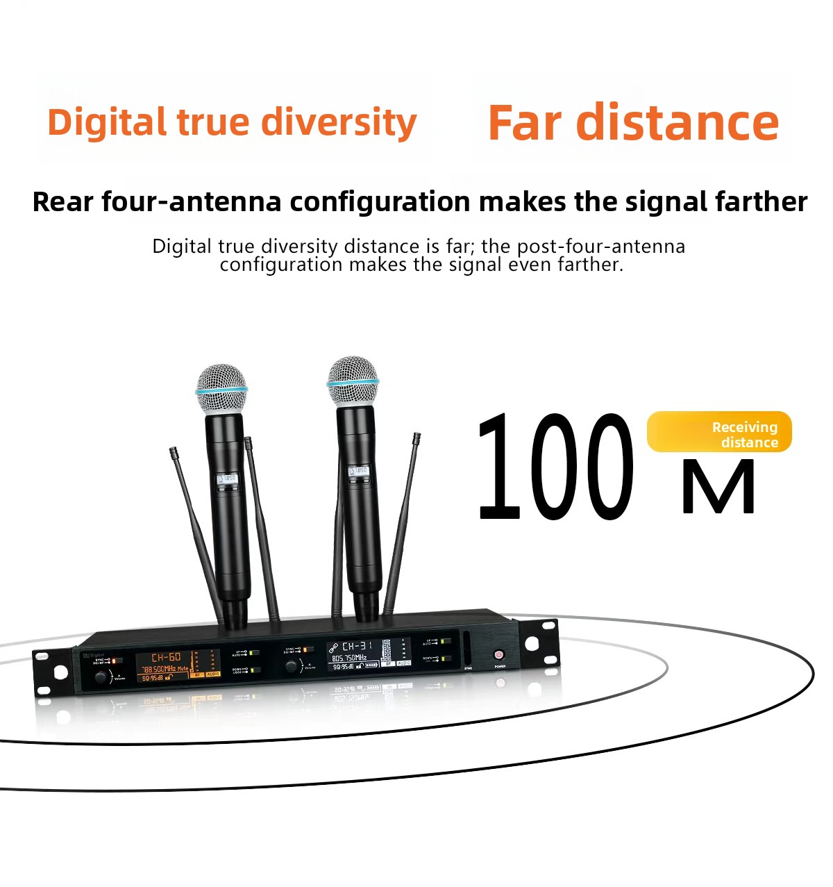Factory Bulk Supply Hot Selling Profession Customization Supported Handheld Wireless Karaoke Microphone