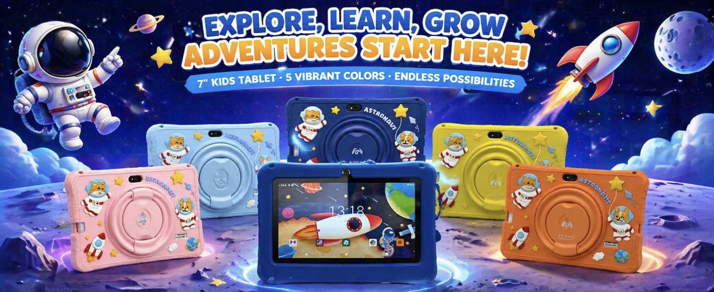 Super Cheap High Quality 7Inch Kids Tablet 12+256GB Android13 Qualcomm8916 Quad-Core Capacitive Screen WiFi Learning Games Photo