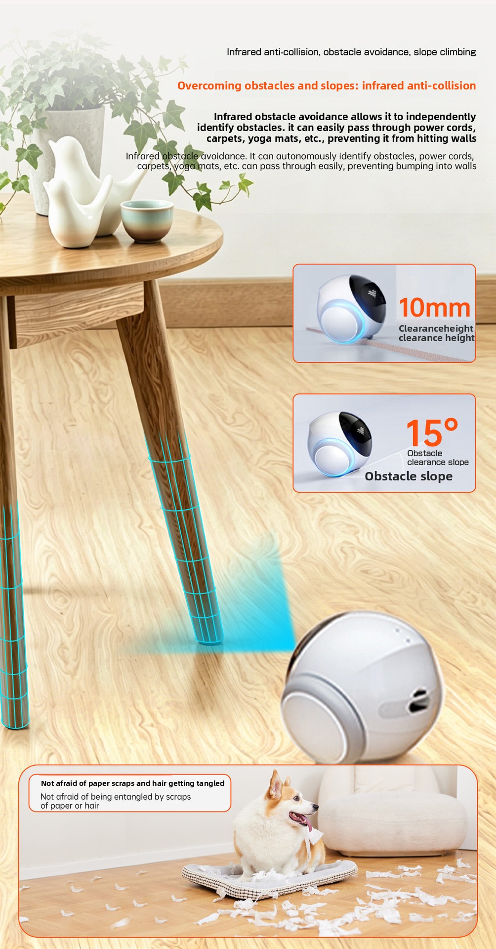 AI-powered Pet Companion Robot Feature Detail