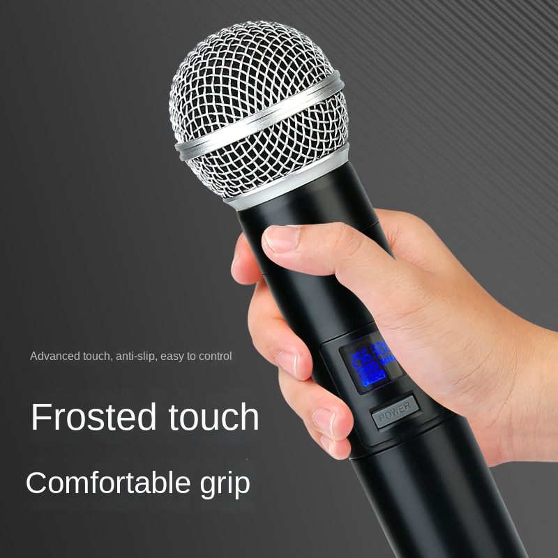 Wireless Microphone for Home Karaoke Conference &amp; Performance-One Drag Four Model with 100Hz-20kHz Frequency Response 20km Range
