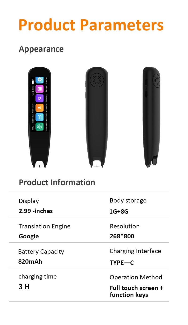 S8 PRO Translation Pen Detail 5