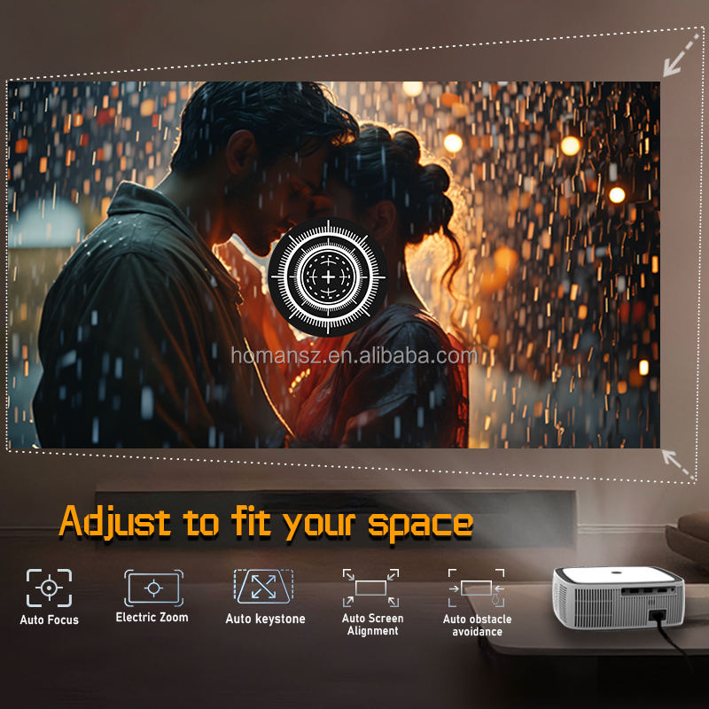 OEM ODM Portable Mini LED Video Android Home Theater Projector 4K LCD 1080P Full HD Auto Focus Smart Pocket Projector